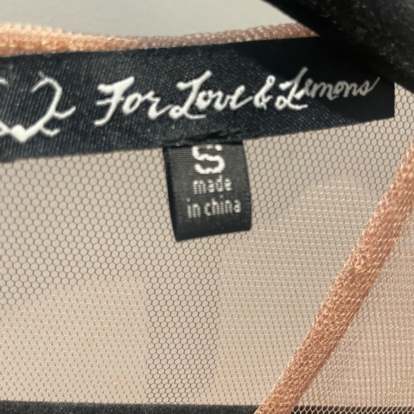 For Love & Lemon Small Antigua Mini Dress Blue - Picture 9 of 10